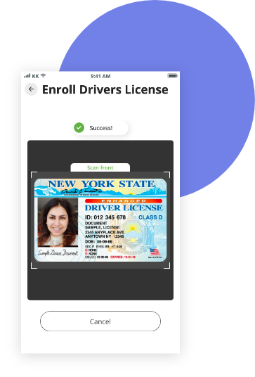 Document Verification enroll driver's license